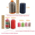 thumbnail image 2 of New brothread 100pcs Thread Net Spool Saver for Different Sizes of Embroidery Sewing Quilting and Serger Thread Spools/Cones - 9.8" (25cm) Long Each Piece, 2 of 5