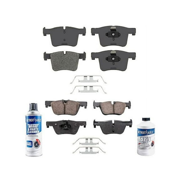 Brake Pad Set - Compatible with 2013 - 2018 BMW 320i 2014 2015 2016 2017
