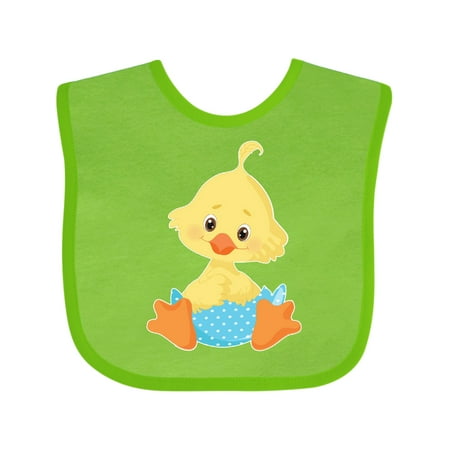

Inktastic Cute Easter Chick in Blue Easter Egg Boys Baby Bib