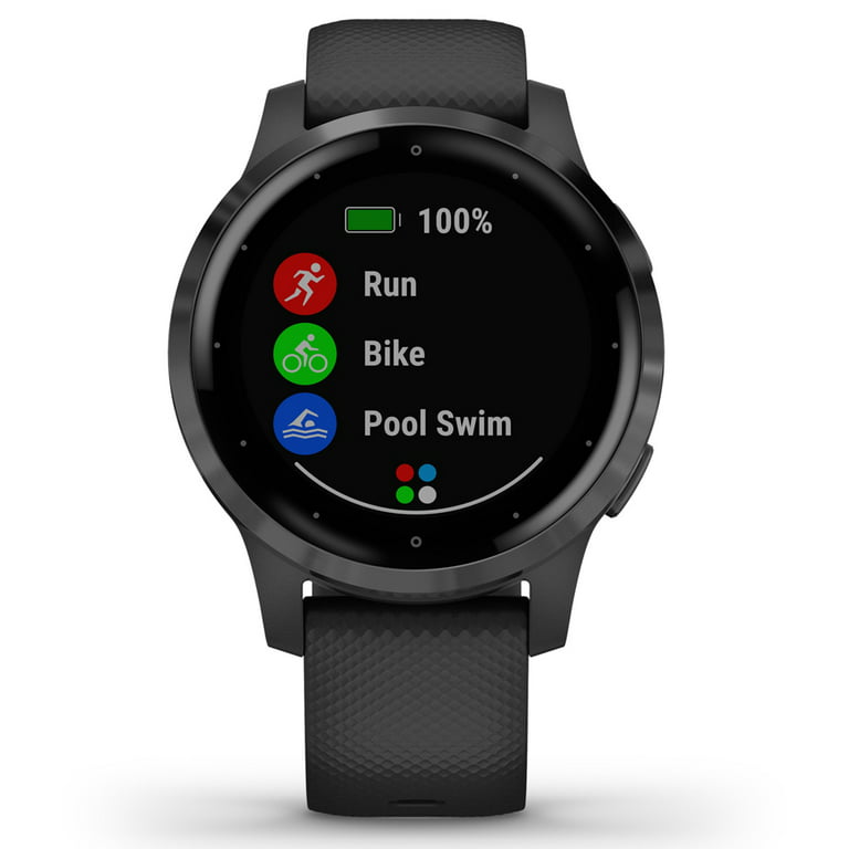 Intervenere Vejrudsigt Sinis Restored Garmin vivoactive 4S Black with Slate Hardware Multisport GPS  Watch (Refurbished) - Walmart.com