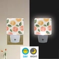 thumbnail image 2 of Yayeee LED Plug in Night Light for The Home with Auto Dusk to Dawn Light Sensors, 2 Pack, Watercolor Orange, 2 of 6