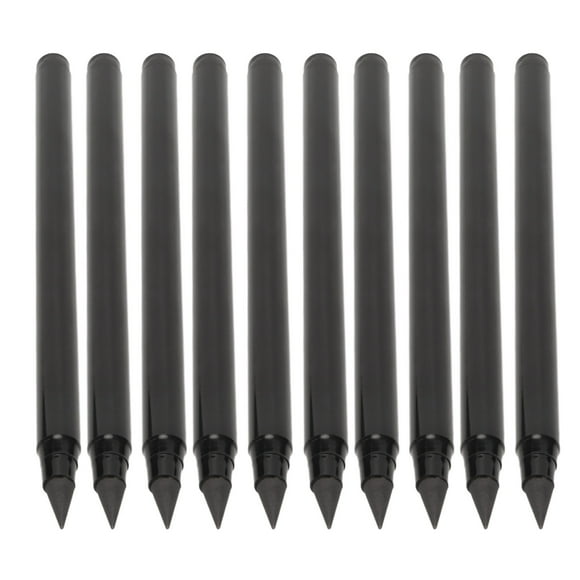 Lápiz Infinito, Lápiz Eterno Borrable Negro De 10 Piezas Con Borrador Para Escribir