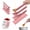 Pink, variant on Three-in-One Folding Measuring Cup, 2 measuring cups can be folded into 6 different sizes. Magnetic design, leak-proof design, suitable for both humid and dry environments.