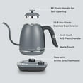 thumbnail image 2 of BUYDEEM Gooseneck Electric Pour-Over Kettle, Stainless Steel Coffee Tea Kettle with Variable Temperature Control, Ink Grey, 2 of 7