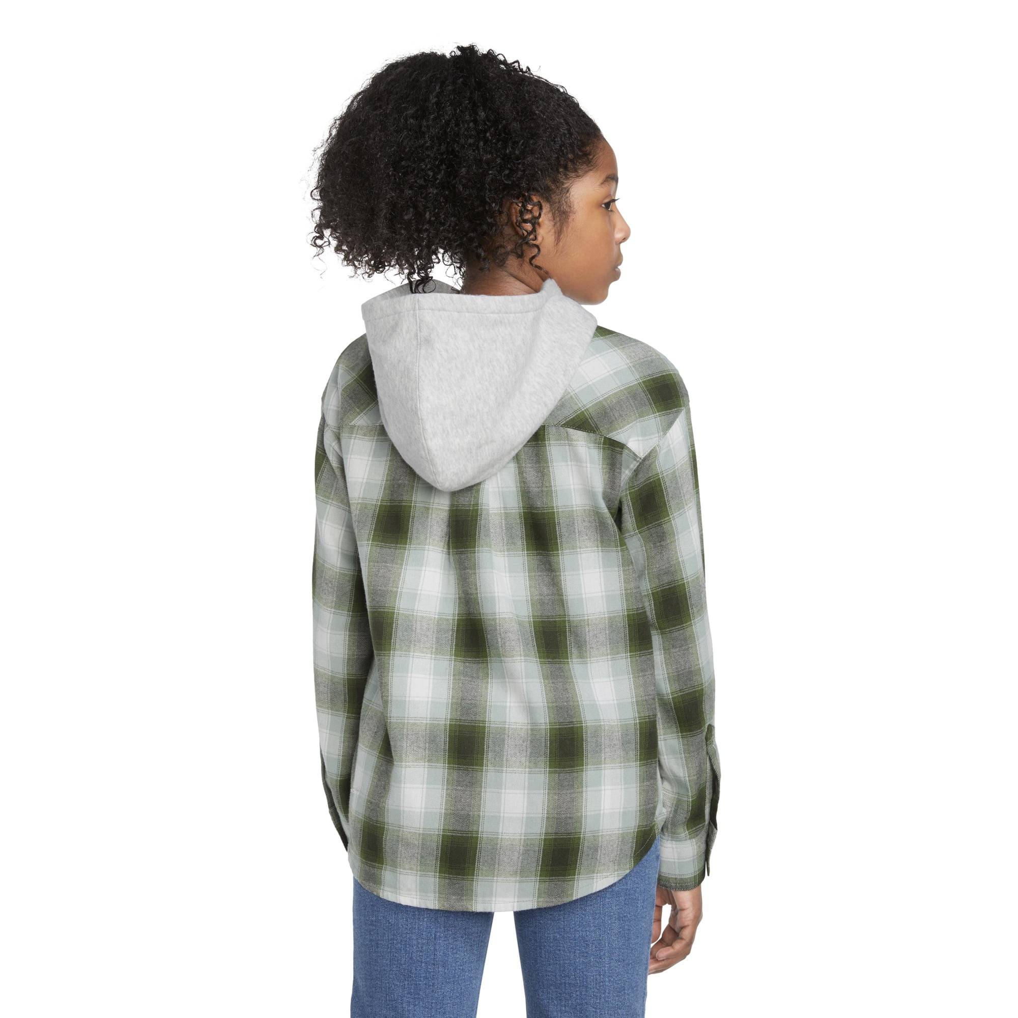 Levi's Girls' Flannel Hooded Top, Sizes 7-16