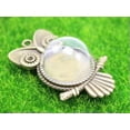 thumbnail image 3 of EOEMY 5 Pcs Bronze Silver Owl Pendant With Glass Terrarium 1/2 Bottle 20mm-Silver, 3 of 8