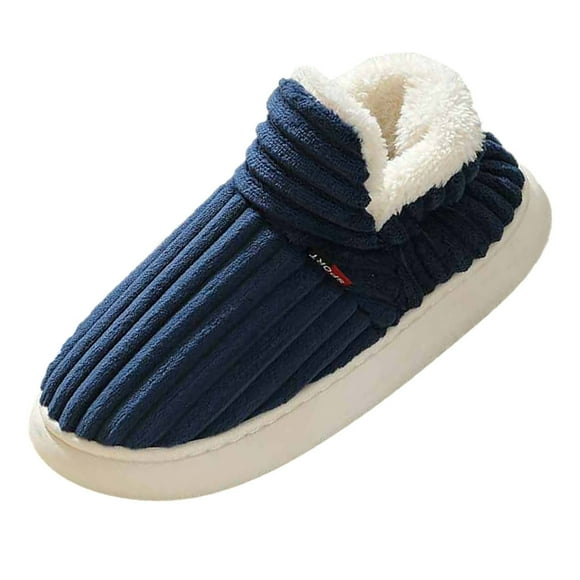 Rinsvye Men Slippers New Pattern Womens Sandal Slippers Autumn and Winter Thickened Fuzzy Flip Flop Slippers for Women Warm Flat Bottom Warm Slippers for Women Booties Comfortable Couple Shoes