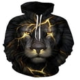 thumbnail image 1 of Chandails à Capuchon pour Hommes, Imprimé Animal cool, Rue (g, S), 1 of 8