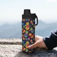 thumbnail image 7 of Pofeuu Colorful Pineapples1 Print 18oz Sports Insulated Kettle Stainless Steel Vacuum Water Bottle Leakproof Sport Flask, 7 of 7
