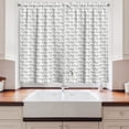thumbnail image 2 of Ambesonne Nature Kitchen Curtains, Horizontal Branches Pattern, 55"x24", Yellow Green Seal Brown, 2 of 3