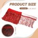 thumbnail image 2 of Uxcell 10 Yardas 10 Pulgadas Brillante Fleco de Lentejuelas de Papel de Aluminio, Tela de Encaje de Lentejuelas Brillante para Disfraces de Baile Latino, Ropa de Cumpleaños, Rojo, 2 of 6