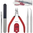 thumbnail image 1 of HOUSERAN Juego de Pinzas de Precisión 4.52" para Modelismo – Kit de Herramientas para Modelos de Plá, 1 of 6