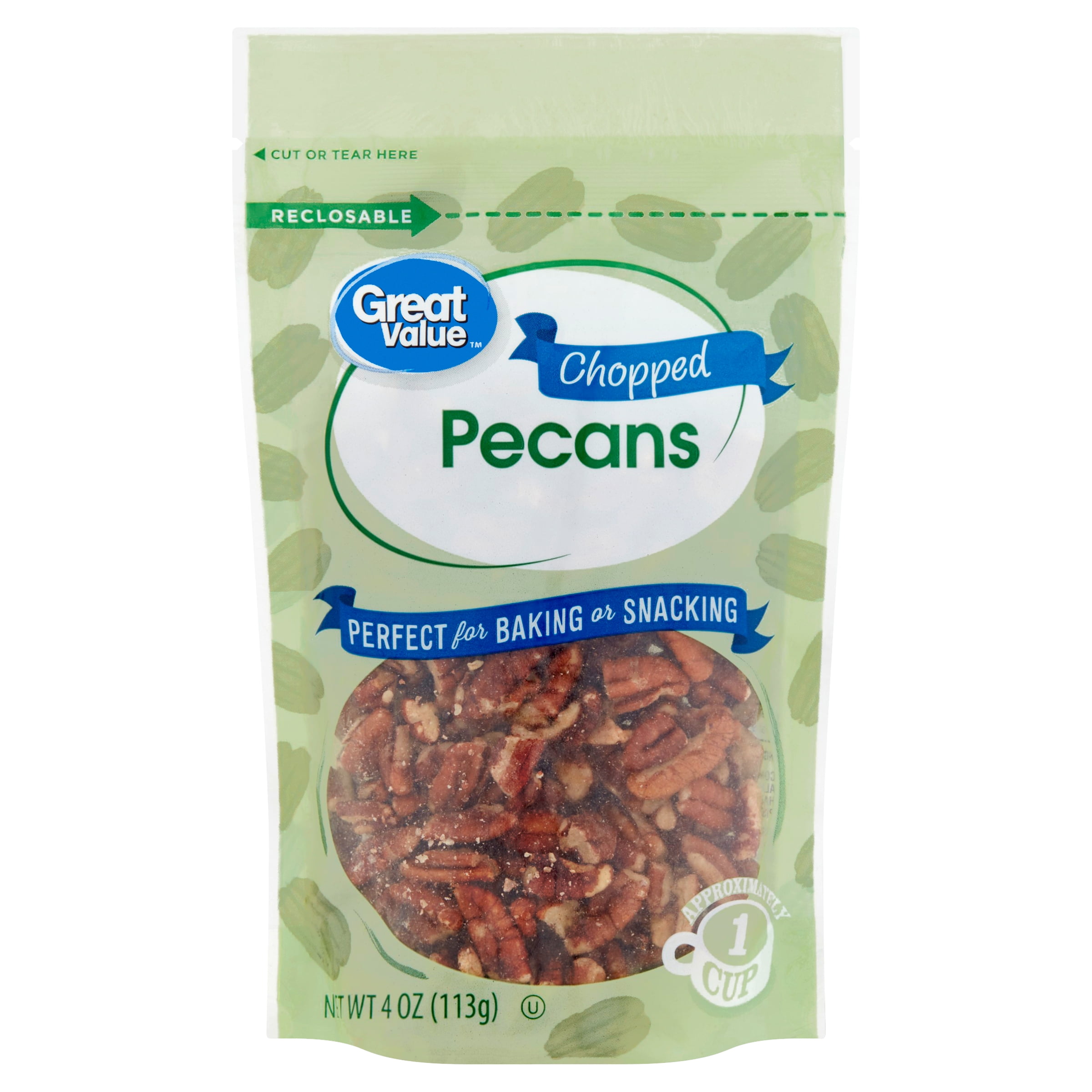 Great Value Chopped Pecans, 4 oz
