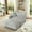 Light Gray, variant on FFH Oversized Chair with Ottoman, Chenille Accent Armchair, Lounge Chair Indoor, Cloud Sofa Chair for Living Room, Bedroom, Beige