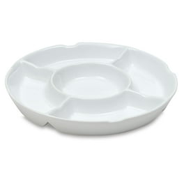 Jack Richeson – Round 3 Well Round Porcelain Mixing Bowl Palette 
