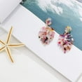 thumbnail image 7 of AMERTEER 3 Pairs Bohemian Leaf Acrylic Earrings Bohemian Resin Earrings Drop Dangle Statement Earrings Palm Leaf Shape Women Jewelry, 3 Colors, 7 of 7