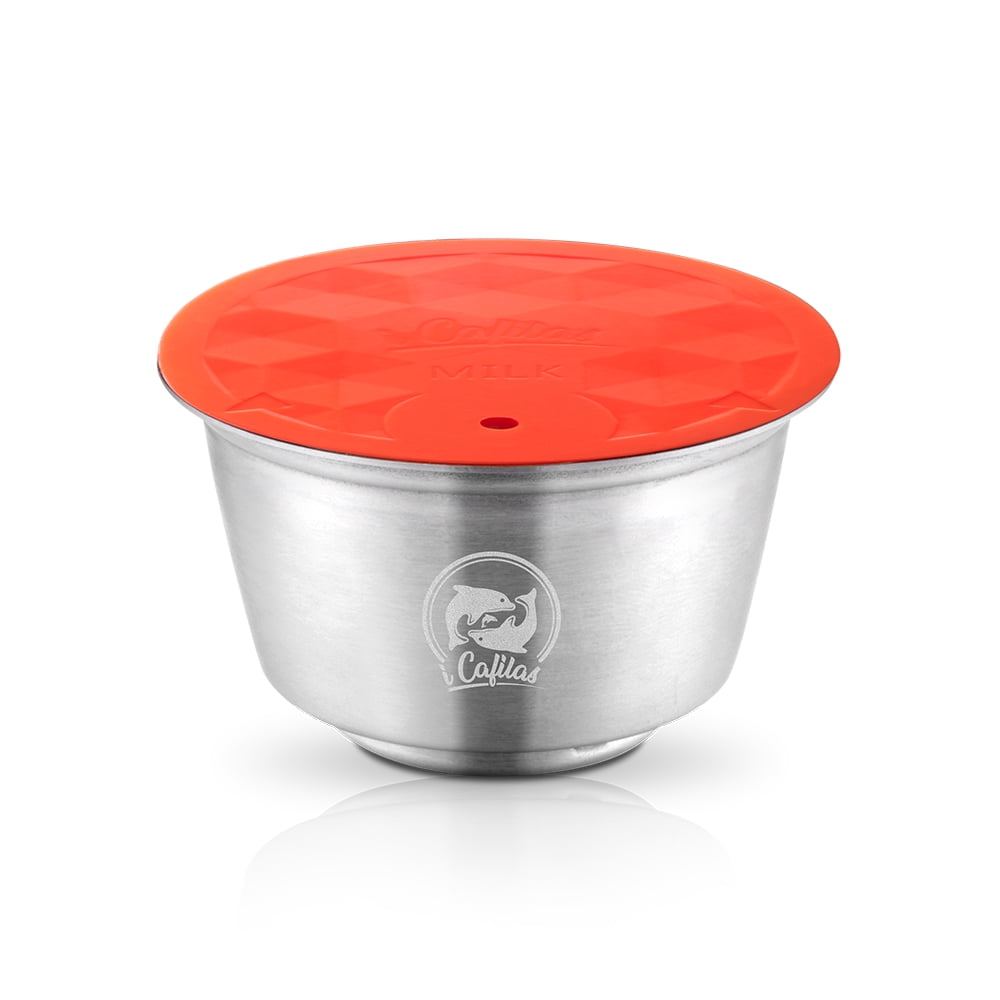 Tooarts Reusable Milk Capsule Stainless Steel Refillable Milk Foam Pod Compatible With Dolce Gusto