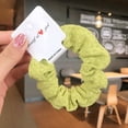 thumbnail image 2 of Women Solid Color Scrunchie Fashion Decorative Wool Scrunchie Ponytail Holder, 2 of 10
