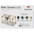 thumbnail image 4 of Simpson Strong-Tie SAGE-T66-KT1 Outdoor Accents Sage System Black Powder-Coated Middle T Connector for 6x6 Lumber with Included Color-Matched Connector Screws Each, 4 of 8