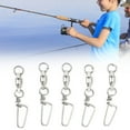thumbnail image 4 of Fishing Snap Swivels, Wear Proof Ball Bearing Swivels Set 50Pcs  For Offshore 0#,1#, 4 of 8