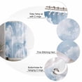 thumbnail image 5 of Shower Curtain, Watercolor White Cloud Waterproof Shower Curtain Set with Hooks for Bathroom Showers,Stalls and Bathtubs,36x72In Pastoral Sky Scenery, 5 of 9