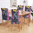 thumbnail image 7 of BZSMCE Chairs Slipcovers Dining Chair Covers Bold Reflection Creative Pattern, 7 of 7
