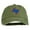 Olive Green, variant on Texas State Map Embroidered Washed Cotton Cap - White OSFM