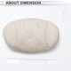 thumbnail image 5 of Almohada para reposacabezas de automóvil Unique Bargains, soporte para cuello ergonómico y cómodo, cuero Nappa, espuma de memoria, ancho ajustable, blanco, 1 pieza para conducción y viajes, 5 of 7