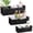 Black, variant on 3 Pcs Boho Storage Wicker Baskets Handmade Woven Decorative Paper Rope Baskets for Organizing with Handle Countertop Toilet Paper Storage Container for Toilet Tank Top