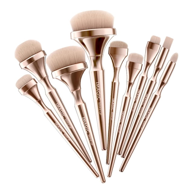 Juego de pinceles de maquillaje de lujo Colcomx 9x Pincel polvo de Cepillos cosméticos de maquillaje