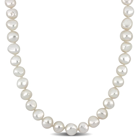 Everly Women's 11-12mm Cultured Freshwater Pearl Sterling Silver Strand Necklace
