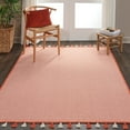 thumbnail image 6 of Nourison Otto Solid Orange 5' x 7'6" Area Rug, (5x8), 6 of 8
