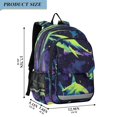 thumbnail image 2 of Backpack 12.9 *5.1 * 17.7 Inches Outing Backpack, Shopping Backpack, Travel Backpack Rock N Roll Shark Art, 2 of 7