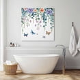 thumbnail image 4 of Retro Eucalyptus Canvas Wall Art, Leaf Flower Butterfly Watercolor Plant Framed Wall Decor Modern Artwork Prints Painting for Living Room, Bedroom, Kitchen & Cafe Decor 20x20 Inch, 4 of 9