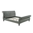 Nottingham KingSize Tufted Sleigh Upholstered Platform Sleigh Bed in