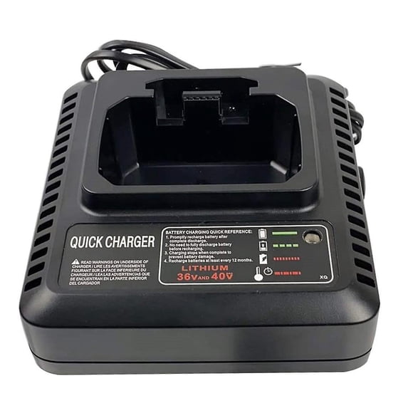 Mini Charger For Black & Decker 36V/40V Max Lithium Batteries – Compact, Smart, 2.0A Output – Fits LBX Series & More