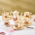 thumbnail image 2 of Set de tazas y platillos de té CHILDIKE, porcelana europea, 240 ml, 2 of 6