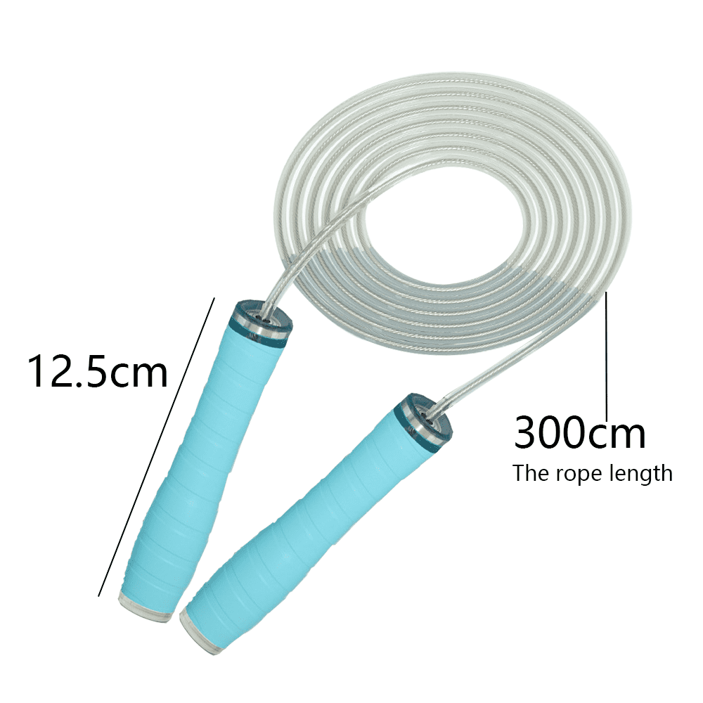 Cordless Jump Rope for Fitness, Adjustable Jump Rope for Workout, Silicone Handle with Ball Bearing