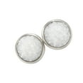 thumbnail image 2 of Pendientes Gotas para los oídos de acero inoxidable Galvanoplastia fina Superficie lisa Ligero Pendientes Magnífico regalo para boda Ropa, zapatos y accesorios Miscelánea Blanco intermitente Minnieouse  AP009493-13B, 2 of 6