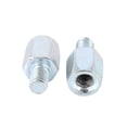 thumbnail image 5 of 2pcs 8mm RH to 8mm LH Rearview Mirrors Reverse Adapter Screws Bolt Silver Tone for Motorcycle Bike E-bike, 5 of 6