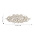thumbnail image 2 of WORGEOUS  Dress Belt Rhinestone Applique DIY Apparel Patch Veil Bride, 2 of 8
