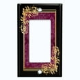 thumbnail image 5 of Metal Light Switch Plate Cover Elegant Victorian Floral Damask Frame Purple FRA080, 5 of 13