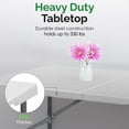 thumbnail image 4 of EconoHome 6ft Folding Table with Handle | Heavy-Duty Foldable Table | Portable Table for Indoor & Outdoor Use, 4 of 6