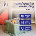 thumbnail image 5 of HOMZ Durabilt 27 Gallon Heavy-Duty Storage Tote with Lid (2 Pack), 5 of 9