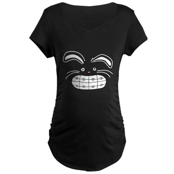 CafePress - Bunny Brace Maternity Dark T Shirt - Maternity Dark T-Shirt