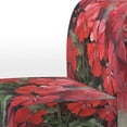 thumbnail image 4 of Designart "Euphonie de Fleurs de Géranium Rouges et Vertes II" Chaise d'Appoint Florale Rouge - Fauteuil Traditionnel pour Chambre, 4 of 7