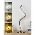 thumbnail image 2 of Spiral Beside Lamp - 3 Colors LED Table lamp, Stepless Dimmable Touch Control Nightstand Lamps for Bedroom Living Room, Gold (3000k 4000k 5000k), 2 of 8