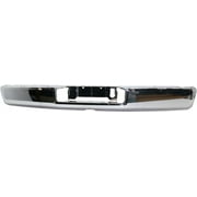 Chrome Step Bumper Face Bar Only With pad provision Without Tow Hook Holes fits 2017-2020 Nissan Titan