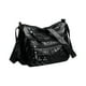 thumbnail image 2 of Bolso de Hombro para Mujer de Piel Sintética Suave y Lavada - Multicremallera, Espacioso, de Gran Capacidad, para Uso Diario, Viajes, Trabajo y Compras (Negro, Marrón, Rojo), 2 of 6