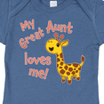 thumbnail image 4 of Inktastic My Great Aunt Loves Me- Cute Giraffe Boys or Girls Baby Bodysuit, 4 of 5